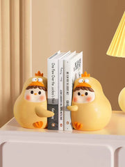 Cute Hug Dun Dun Chicken Bookend Bookshelf Home Desktop Ornaments Living Room Bedroom Wine Cabinet Decoration Gift