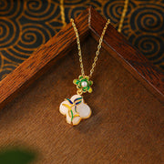 Fresh Green Leaf Flower Jewelry Set