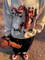 S.view 21A W the Tiger cartoon pattern sweater