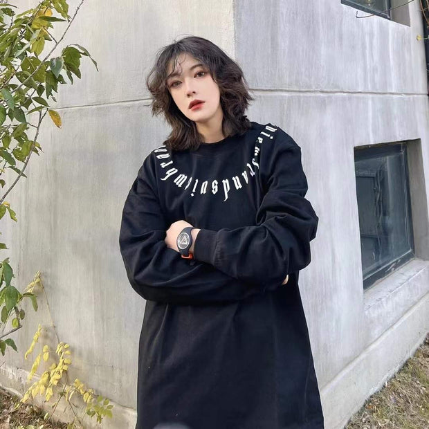 S.view 21A W Original Brand Logo Monogram Printed Cotton Street Hip Hop Casual Crew Neck Long Sleeve T-Shirt