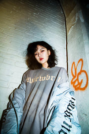 S.view 22S/S Gothic Logo Brand Letter Print Short Sleeve Street Hip Hop Crewneck Loose T-Shirt