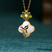 Fresh Green Leaf Flower Jewelry Set