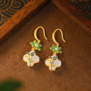 Fresh Green Leaf Flower Jewelry Set