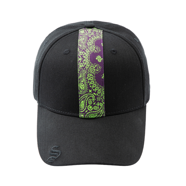 S.view 22S S Creative Cashew Flower Elements Print Baseball Cap, Street Hip Hop Pop Curved Brimmed Cap