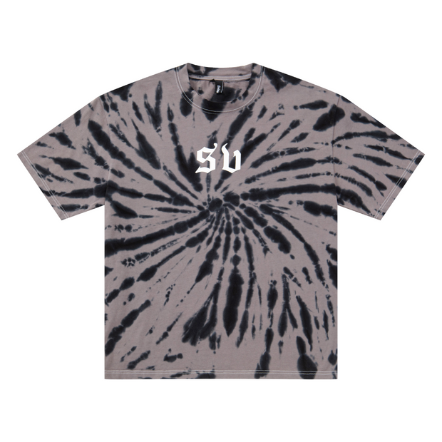 S.view 21SS Creative SV Monogram Print Tie-dye Half Sleeve Popular Hip Hop Cotton Crew Neck Trendy Short Sleeve T-Shirt