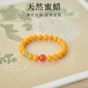 Natural Nanhong Yellow Beeswax Bracelet - Ancient Beauty