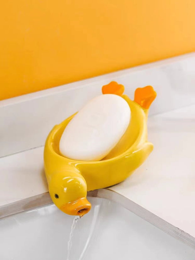 Adorable Ceramic Duck Soap Dish - Tiracisu