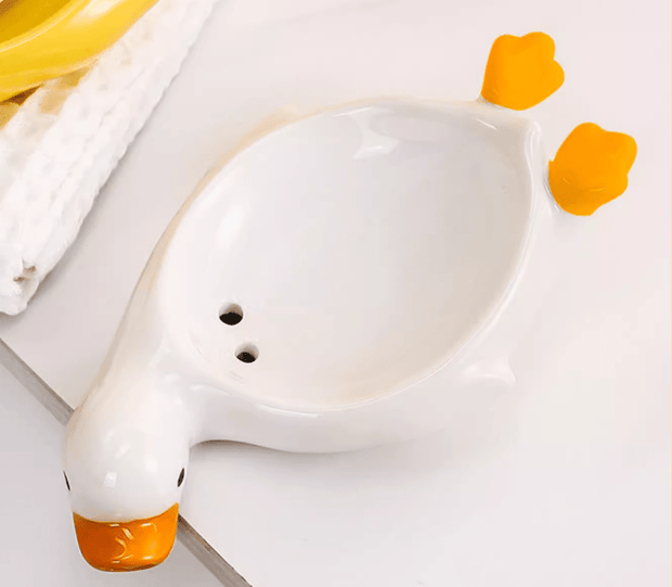 Adorable Ceramic Duck Soap Dish - Tiracisu