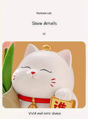 Lucky Cat Entrance Key Storage Ornament