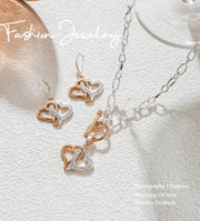 Fashionable Heart - Shaped Cloud Jewelry Set - A Symbol of Romance and Elegance - Tiracisu