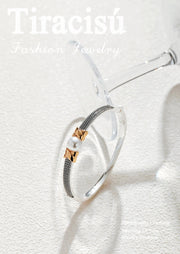 Fashionable Pearl Earrings and Bracelets Jewelry Collection - Tiracisu