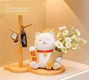 Lucky Cat Entrance Key Storage Ornament - Tiracisu