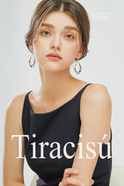 Minimalist Sparkling River Light Jewelry Set - Necklace and Earring Combination - Tiracisu