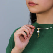 Modern Elegant Sterling Silver Summer Poetry Japanese Wind Chime Pendant Necklace - Tiracisu