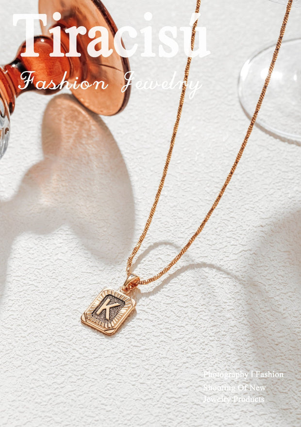 Personalized Letter Pendant Series - Tiracisu