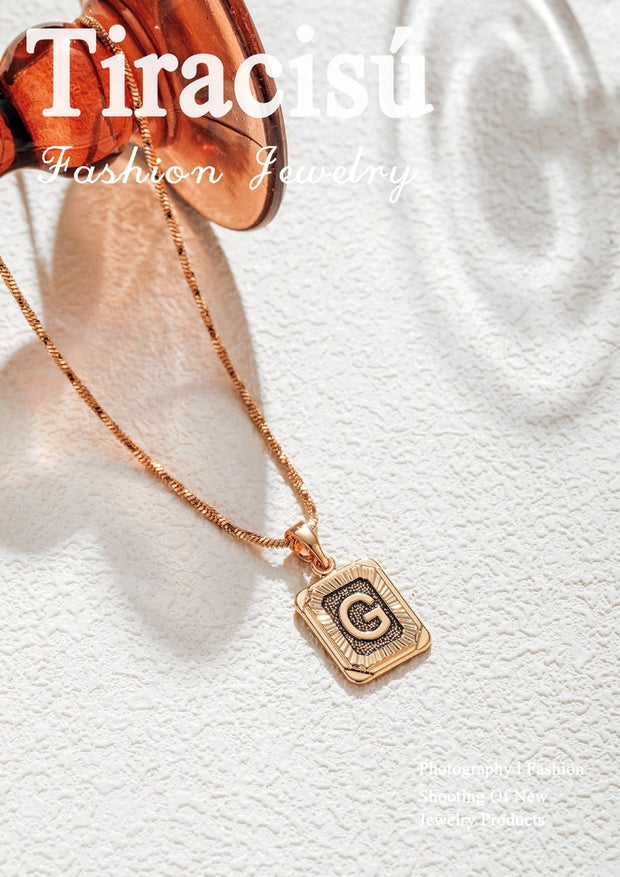 Personalized Letter Pendant Series - Tiracisu