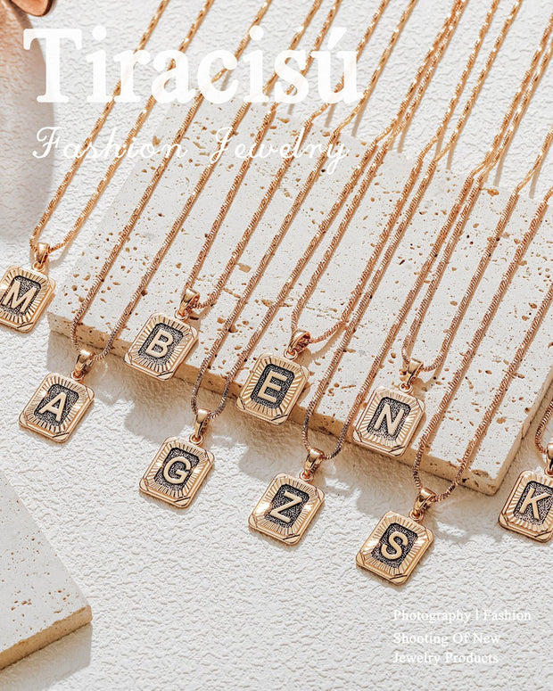 Personalized Letter Pendant Series - Tiracisu
