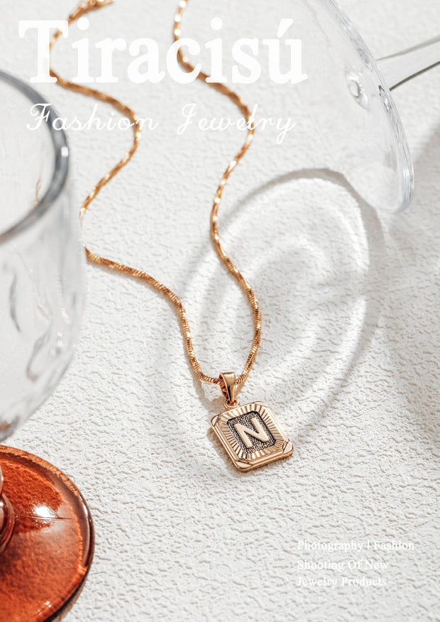 Personalized Letter Pendant Series - Tiracisu