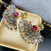 Sparkling Crystal Wing Design Earrings - Tiracisu