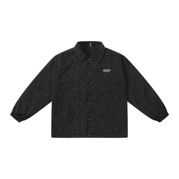 S.view cracked reflective padded jacket autumn and winter street hip - hop loose lapel jacket - Tiracisu